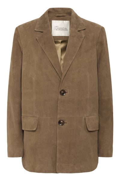 TaraMW Suede Blazer COGNAC - 10705298 Thumbnail