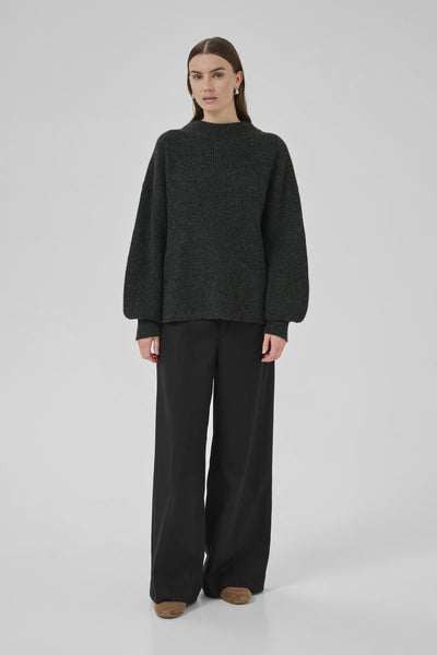 PalomaMW Knit Pullover Dark grey melange Thumbnail