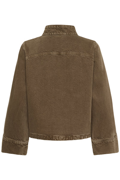 MWAbby 175 Boxy Shirt Tobacco Brown Washed - 10705304 Thumbnail
