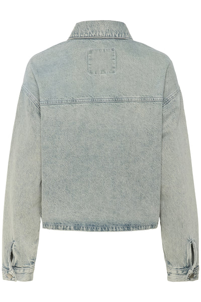 MWMalea 174 Boxy Jacket Light Blue Dirty Wash - 10705307 Thumbnail