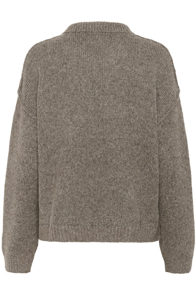 PalomaMW Polo Pullover Brown Melange - 10705312 Thumbnail