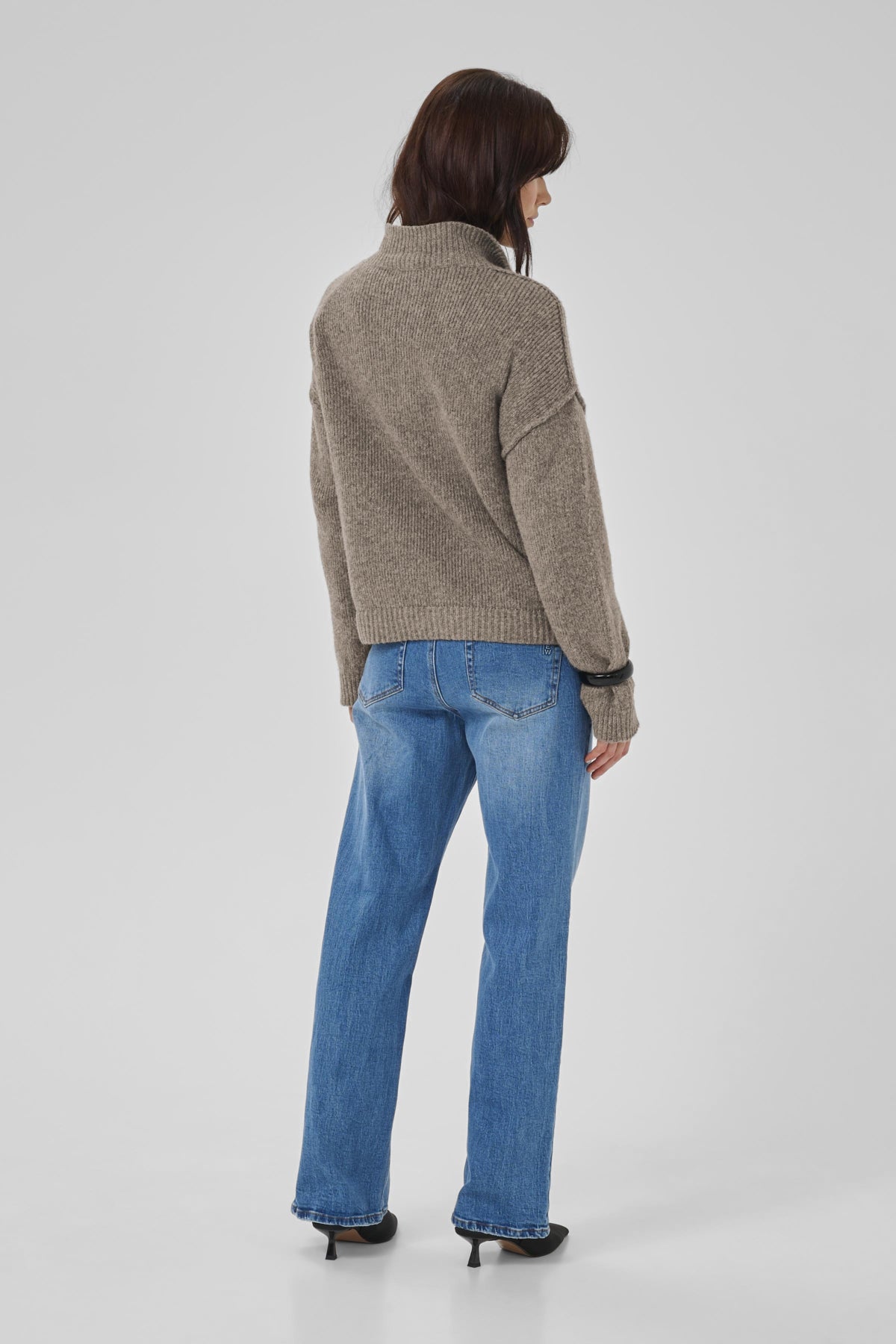 PalomaMW Polo Pullover Brown Melange - 10705312