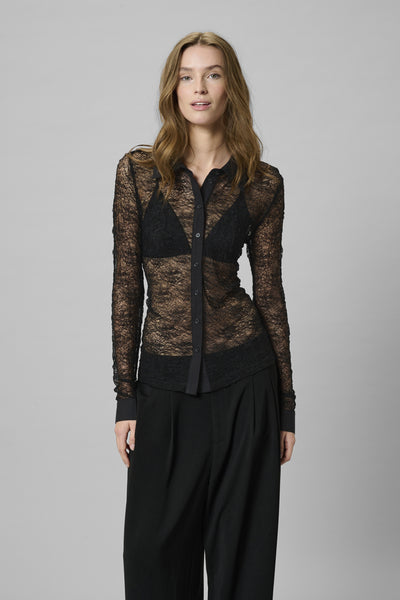 MWRita Shirt Black - 100031 - 10705326 Thumbnail