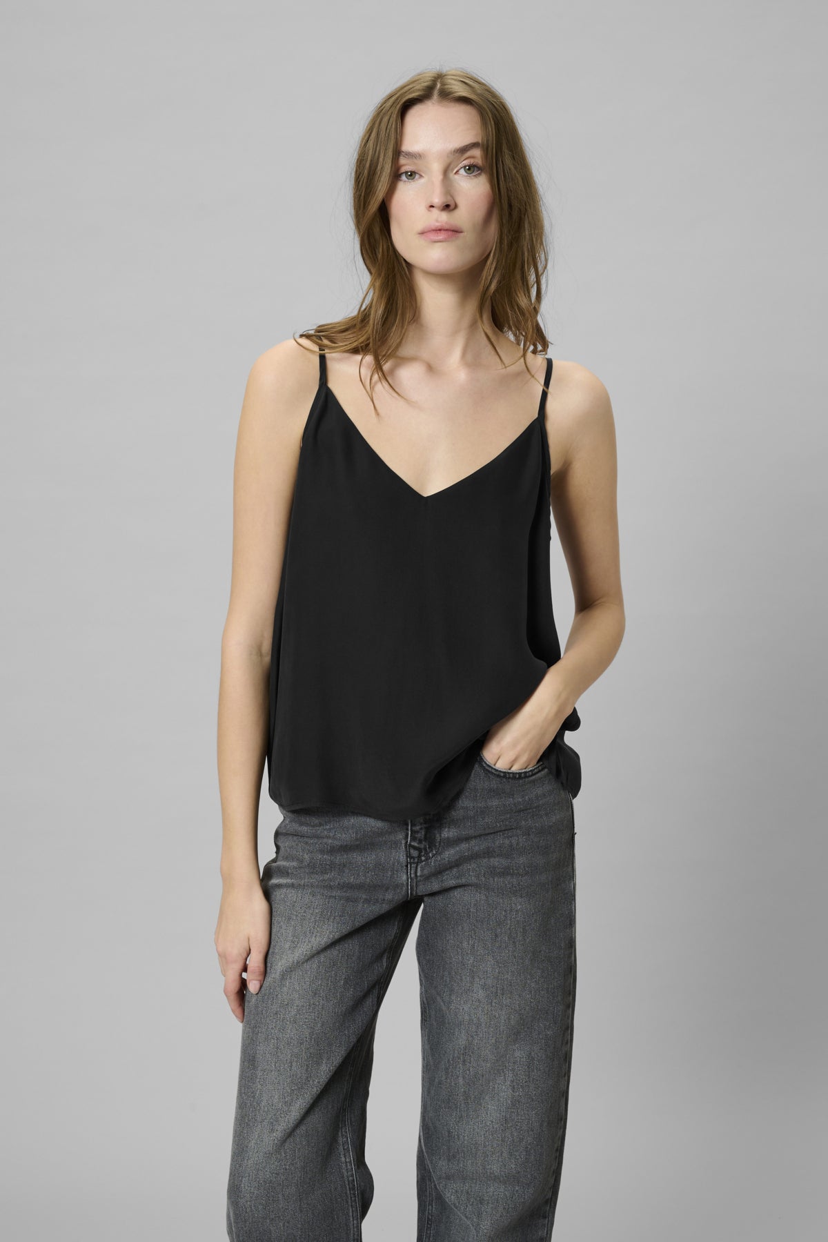 MWSilk Strap Top Black - 100031 - 10705328