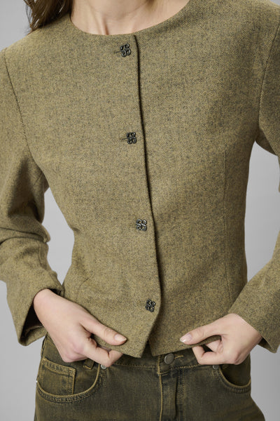 MWBilla Short blazer Amber Melange - 108729 - 10705352 Thumbnail