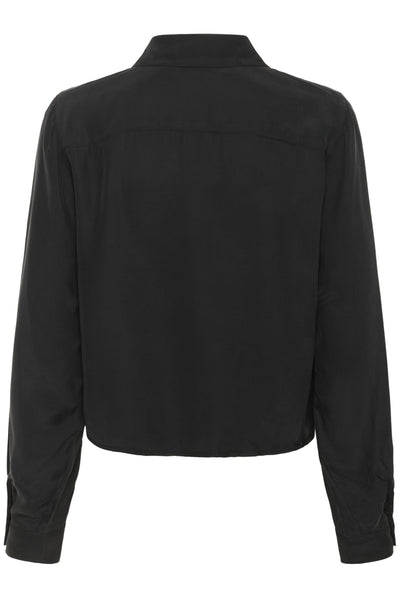 MWSilk Short Shirt Black - 100031 - 10705353 Thumbnail