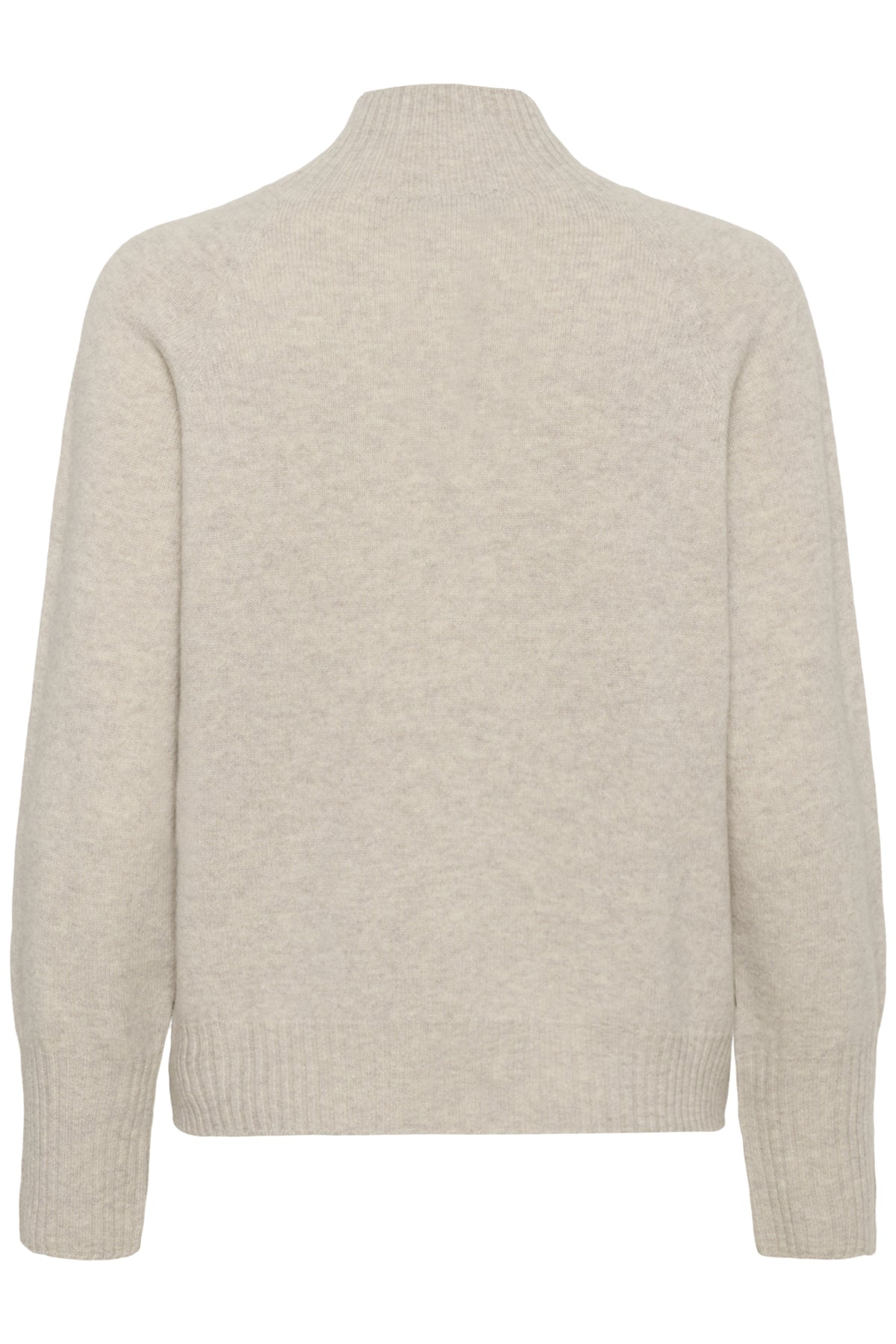MWTracy Knit High Neck pullove Light Grey Melange - 100378 - 10705356