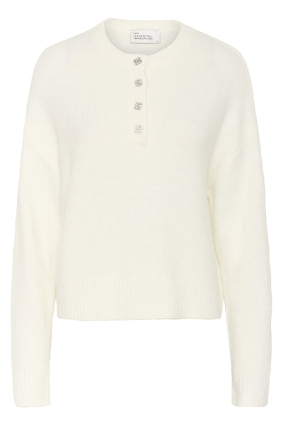 MWEllie Knit Pullover Snow White - 110602 - 10705357 Thumbnail