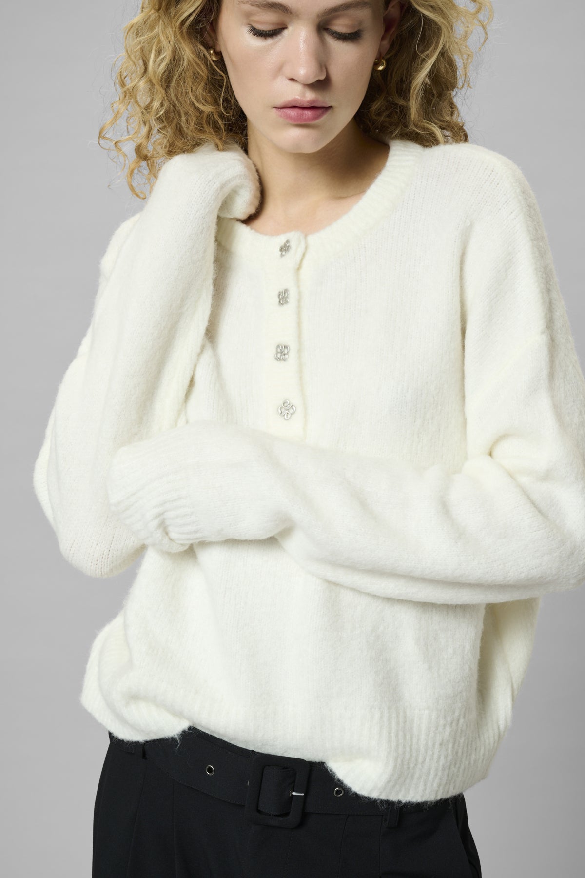MWEllie Knit Pullover Snow White - 110602 - 10705357