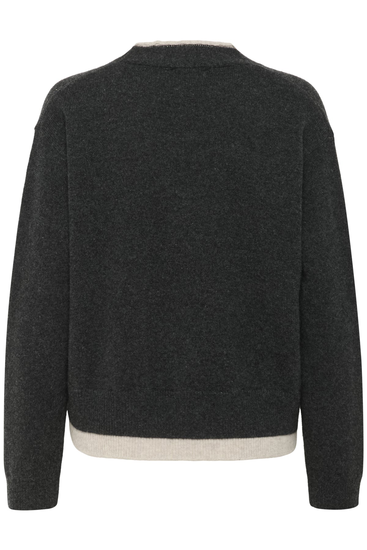 MWTracy Knit Cardigan Dark Grey Melange - 100379 - 10705366