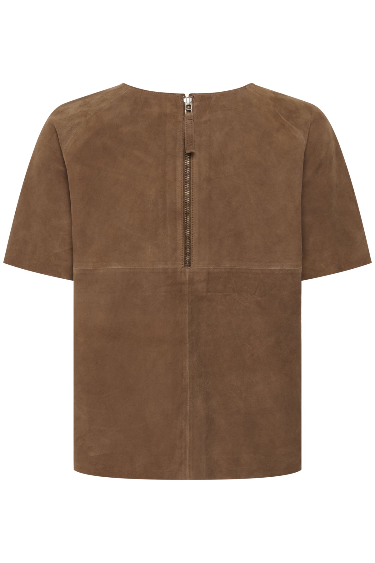 PetraMW Suede Tee Tobacco Brown