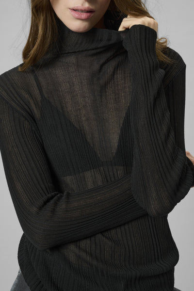 MWHaddis Rollneck blouse Black - 100031 - 10705377 Thumbnail