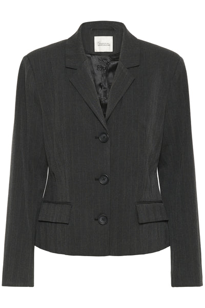 MWLuna Shaped Blazer Asphalt - 190201 - 10705385 Thumbnail