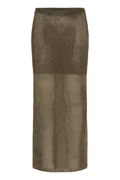 MWOlly Knit Skirt Black Amber Metallic - 108902 - 10705388 Thumbnail