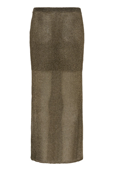 MWOlly Knit Skirt Black Amber Metallic - 108902 - 10705388 Thumbnail
