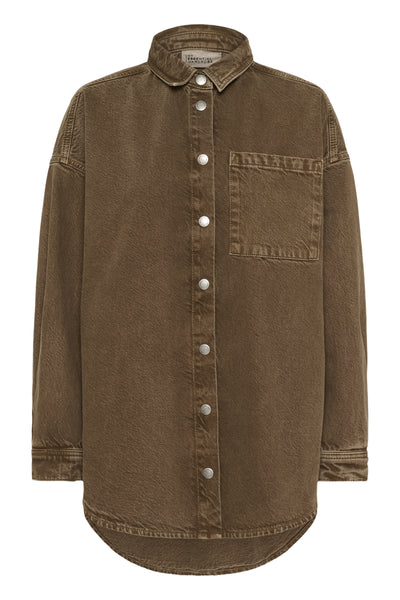 MWMalo 175 Shirt Tobacco Brown Washed - 10705393 Thumbnail