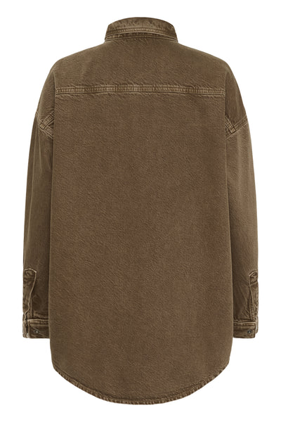 MWMalo 175 Shirt Tobacco Brown Washed - 10705393 Thumbnail