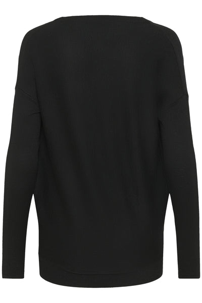 MWPolly Waterfall Knit Blouse Black - 100031 - 10705397 Thumbnail