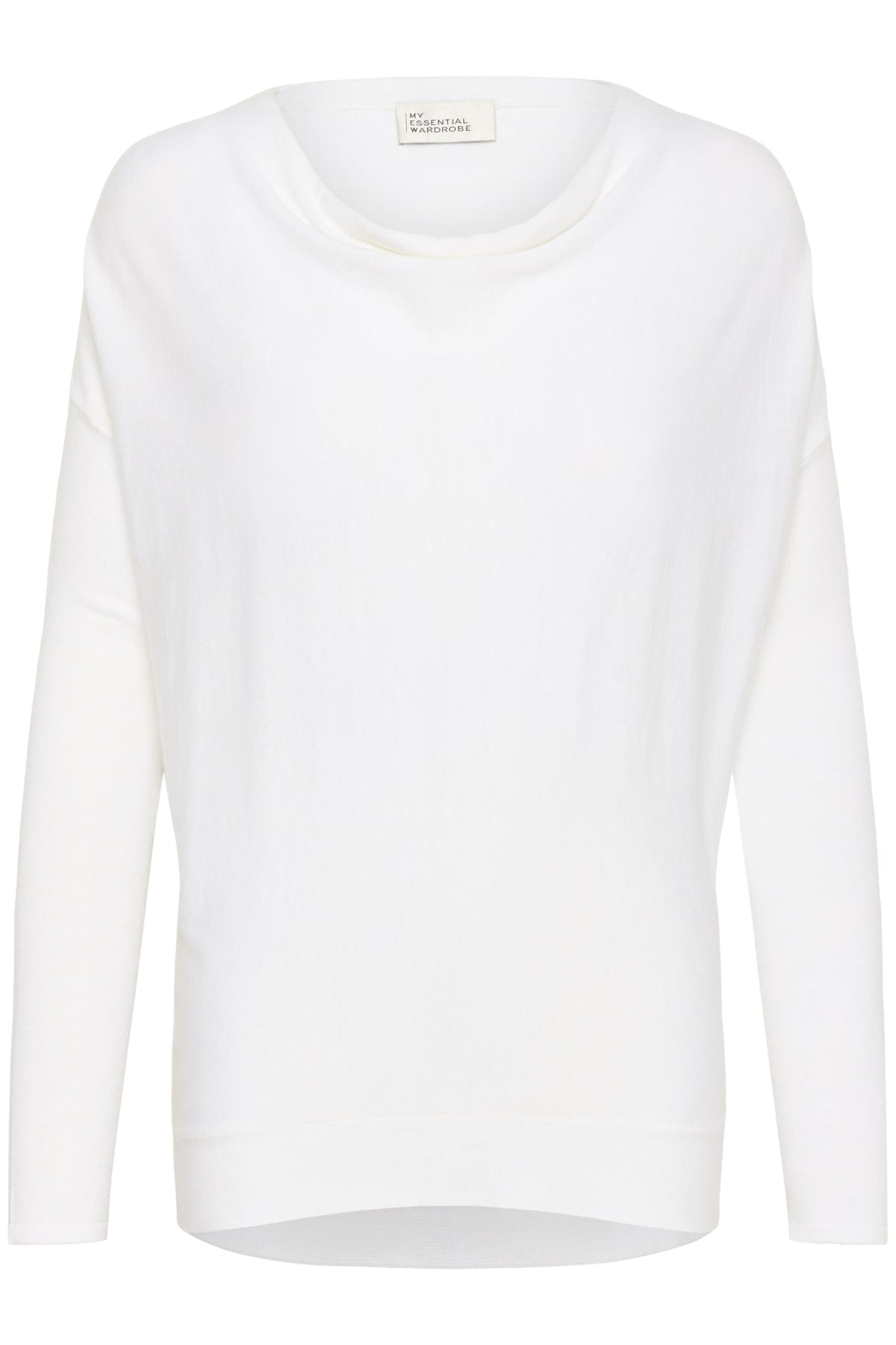 MWPolly Waterfall Knit Blouse Snow White - 110602 - 10705397