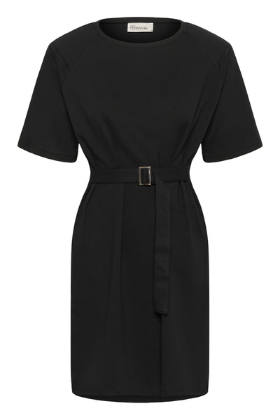 MWApir Belt Dress Black - 100031 - 10705416 Thumbnail