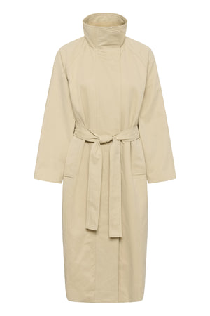 MWLyon Long Trenchcoat Brown Rice - 131105 - 10705417