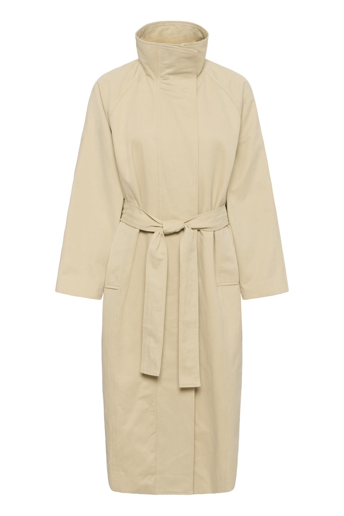 MWLyon Long Trenchcoat Brown Rice - 131105 - 10705417