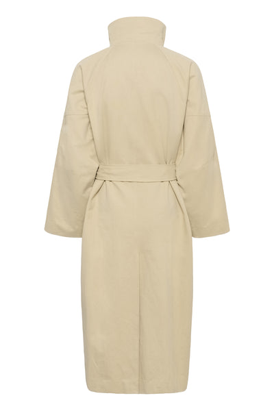 MWLyon Long Trenchcoat Brown Rice - 131105 - 10705417 Thumbnail