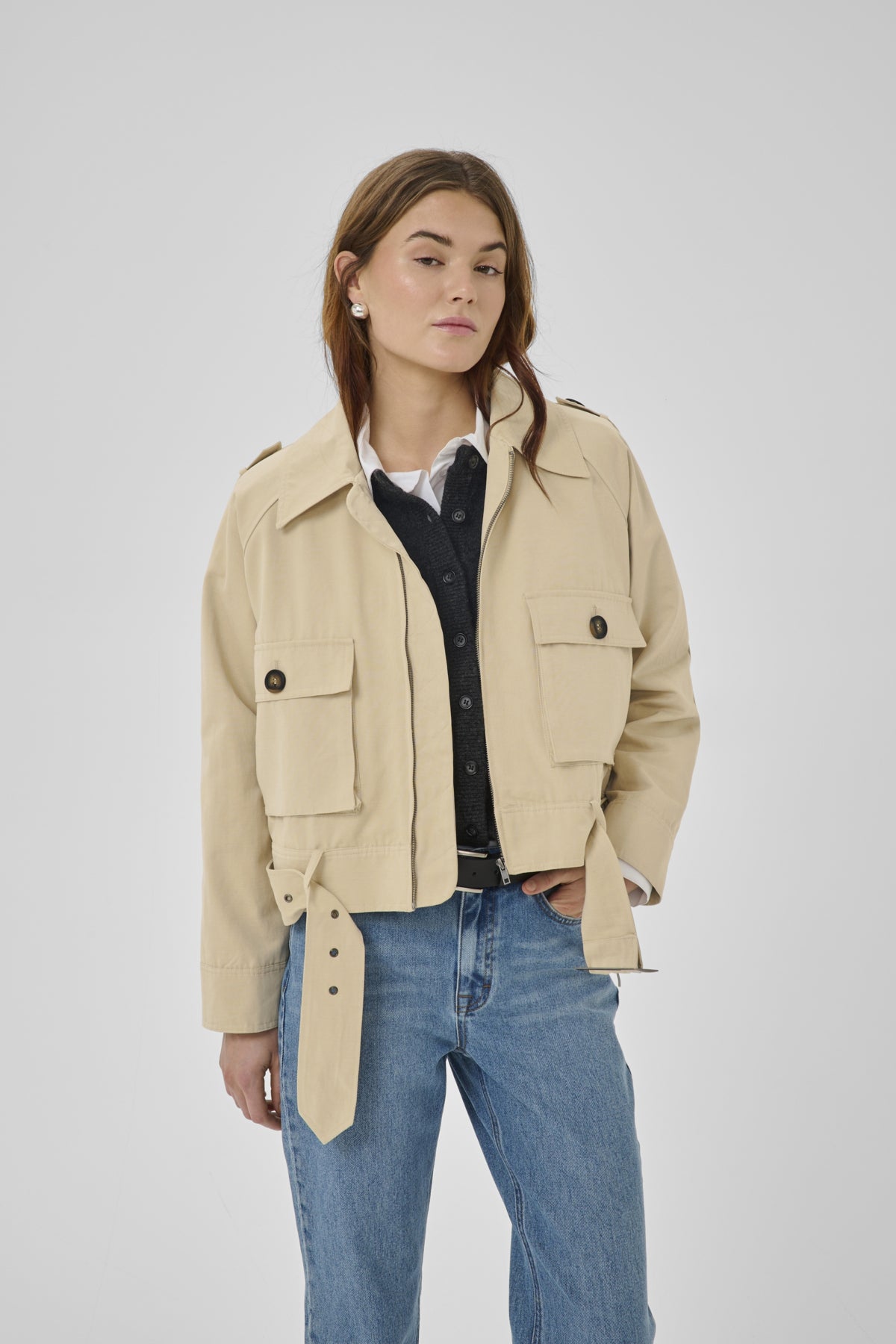 MWLyon Short Jacket Brown Rice - 131105 - 10705418