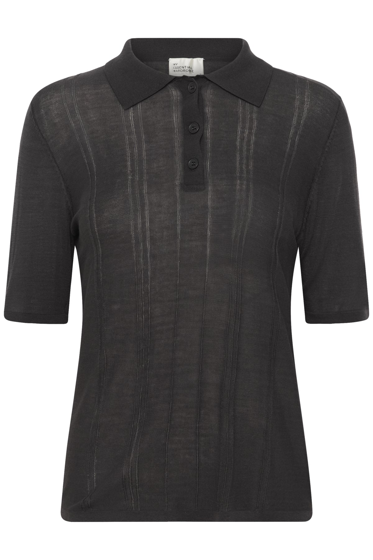 MWEnise Knit Polo Blouse Dark Shadow - 193906 - 10705423