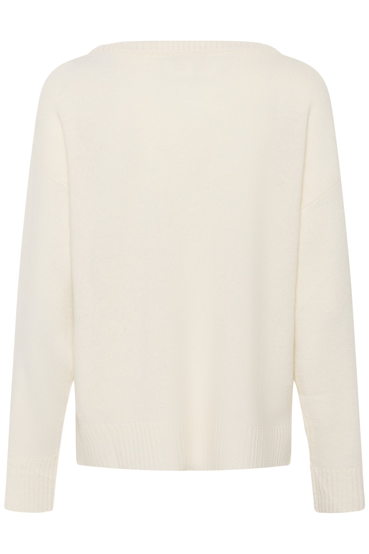 MWHuxi V-Neck Knit Pullover Snow White - 110602 - 10705424