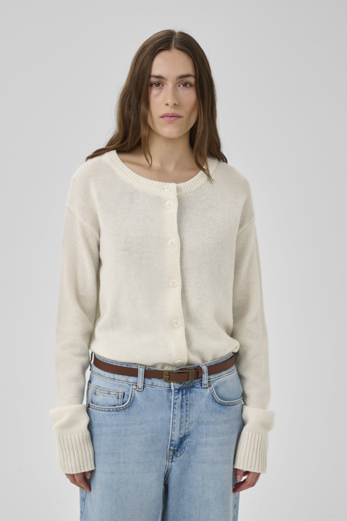 MWHuxi Knit Cardigan Snow White - 110602 - 10705425