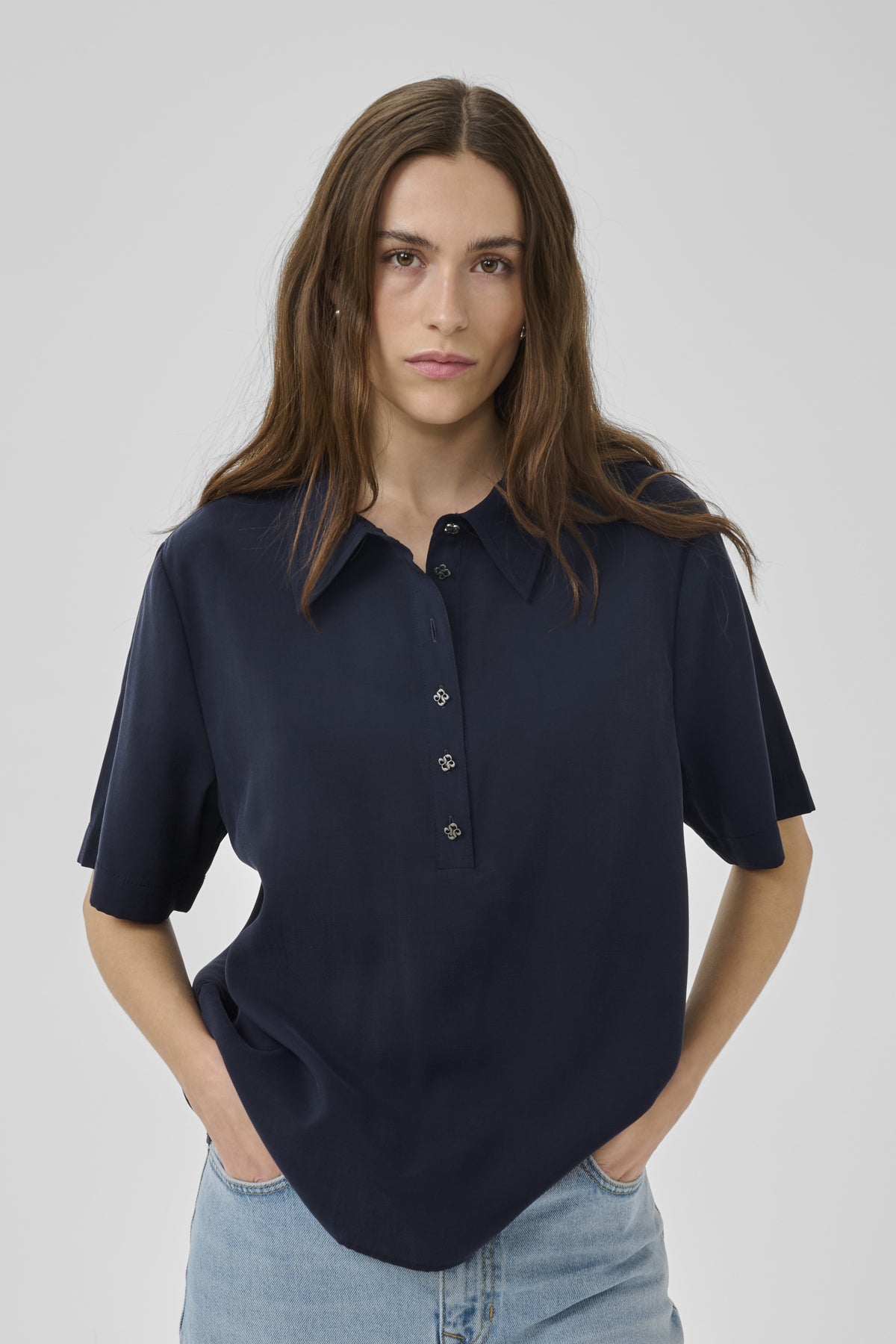 MWMindy Polo Tee Dark Sapphire Blue - 103565 - 10705434