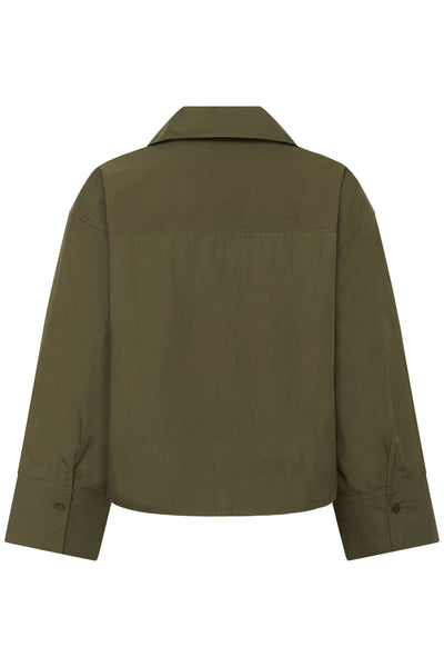 MWSunna Boxy Short Shirt Capers - 180820 - 10705436 Thumbnail