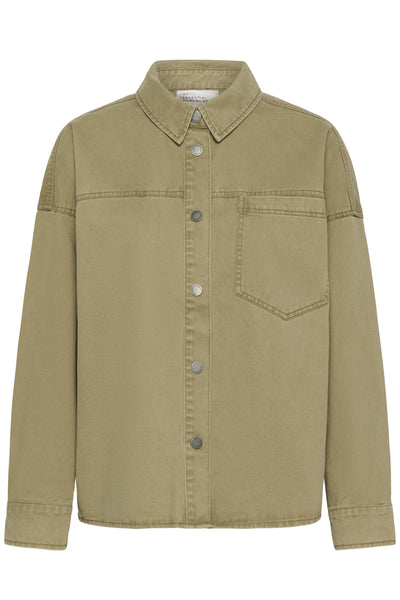 MWLisva 179 Shirt Light Capers Washed - 109138 - 10705438 Thumbnail