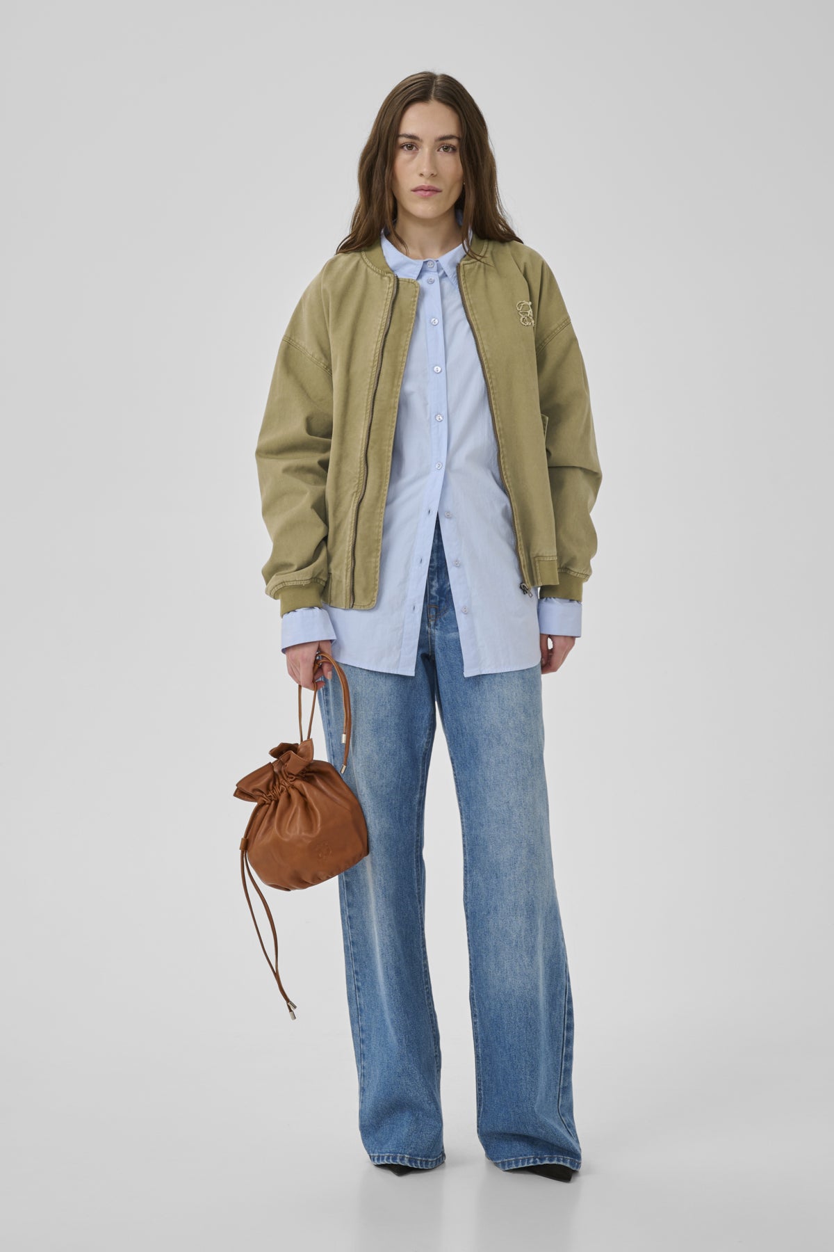 MWLisva  Bomber Jacket Light Capers Washed - 109138 - 10705439