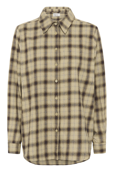 MWSahim Shirt Capers W. Brown Rice Check - 1 - 10705444 Thumbnail