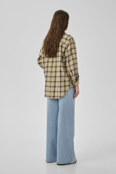 MWSahim Shirt Capers W. Brown Rice Check - 1 - 10705444 Thumbnail