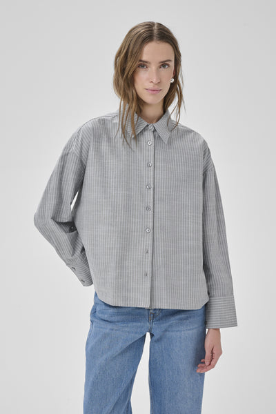 MWLennie Boxy Shirt Cashmere Blue - 144115 - 10705447 Thumbnail