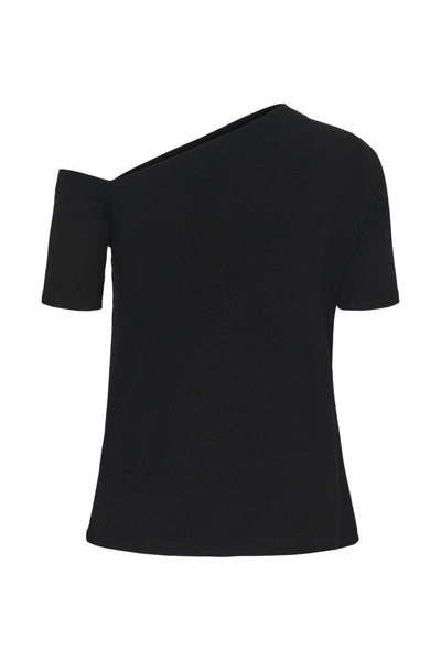 MWNupti Off Shoulder Tee Black - 100031 - 10705450 Thumbnail