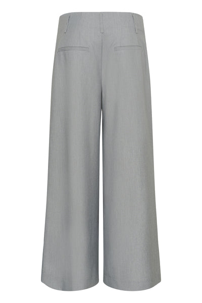 MWHanna Luna High Wide Pant Light Grey Melange - 100378 - 10705451 Thumbnail