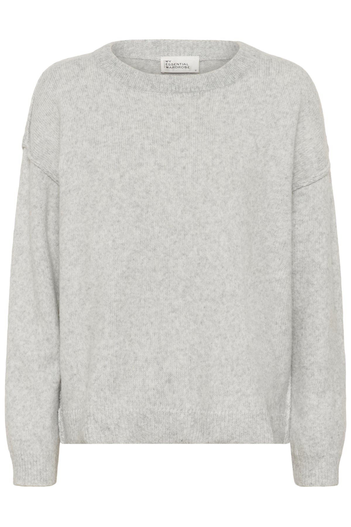 MWPaloma Fine Knit Pullover Light Grey Melange - 100378 - 10705454