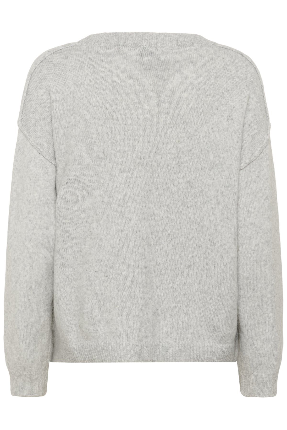 MWPaloma Fine Knit Pullover Light Grey Melange - 100378 - 10705454
