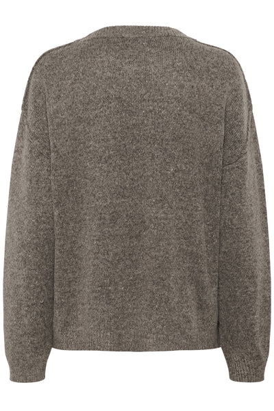 MWPaloma Fine Knit Pullover Brown melange - 108621 - 10705454 Thumbnail