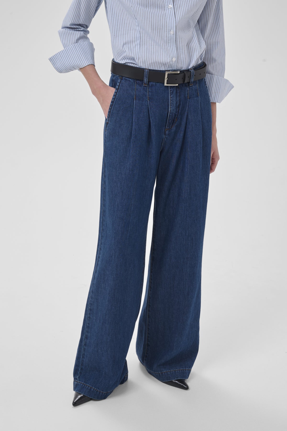 MWZito 171 High Wide Pant Medium Blue Wash - 100053 - 10705459