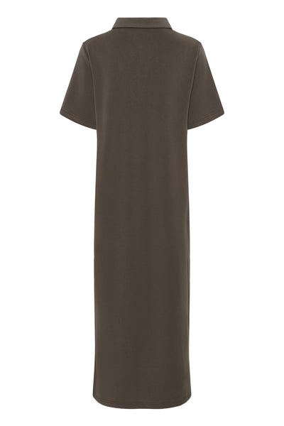 MWHelle Polo Long Dress Major Brown - 190810 - 10705471 Thumbnail