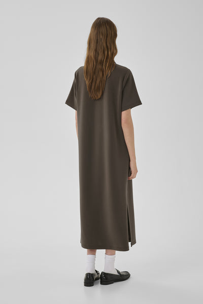 MWHelle Polo Long Dress Major Brown - 190810 - 10705471 Thumbnail