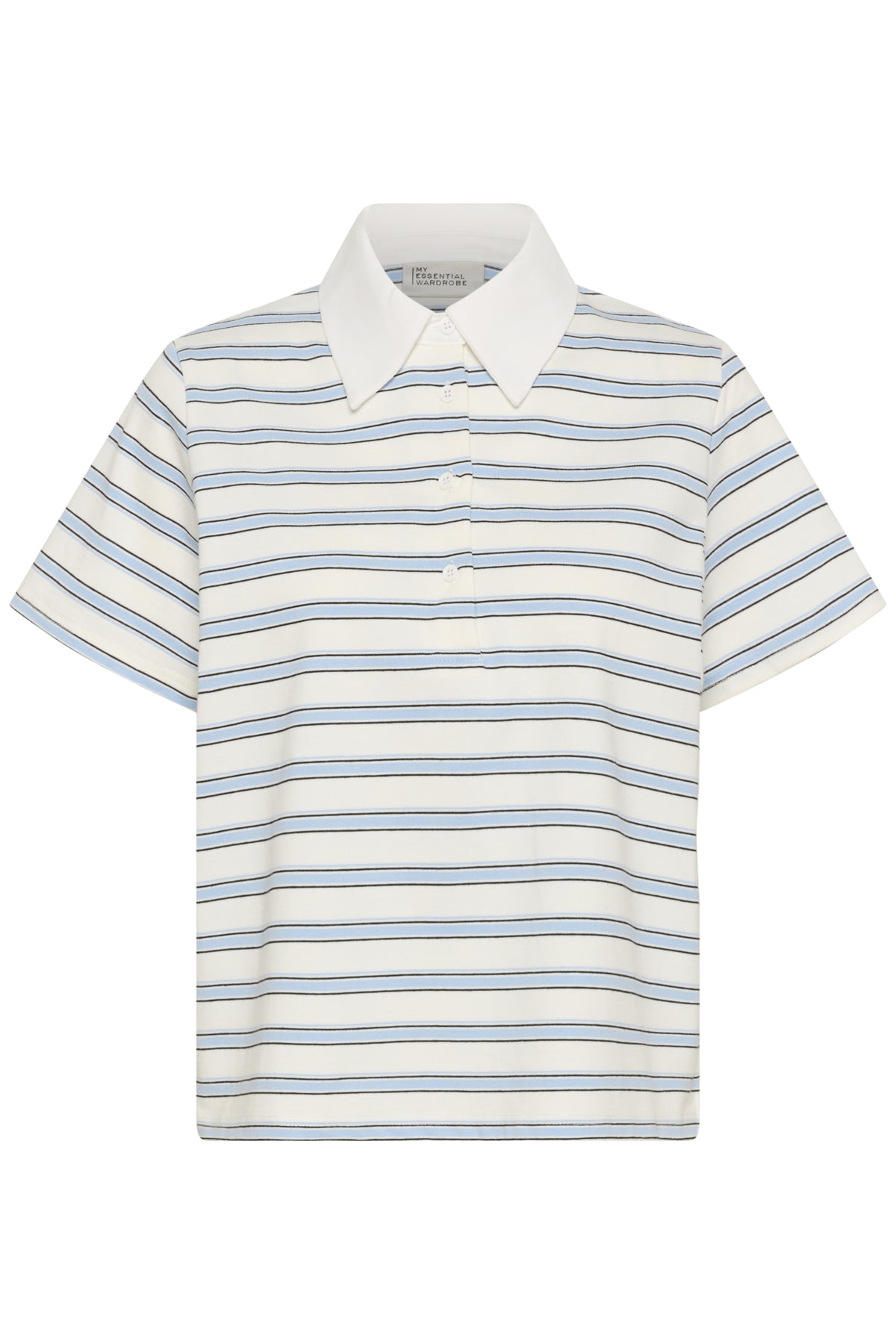 MWAsla Polo Tee Snow White Striped - 108453 - 10705474