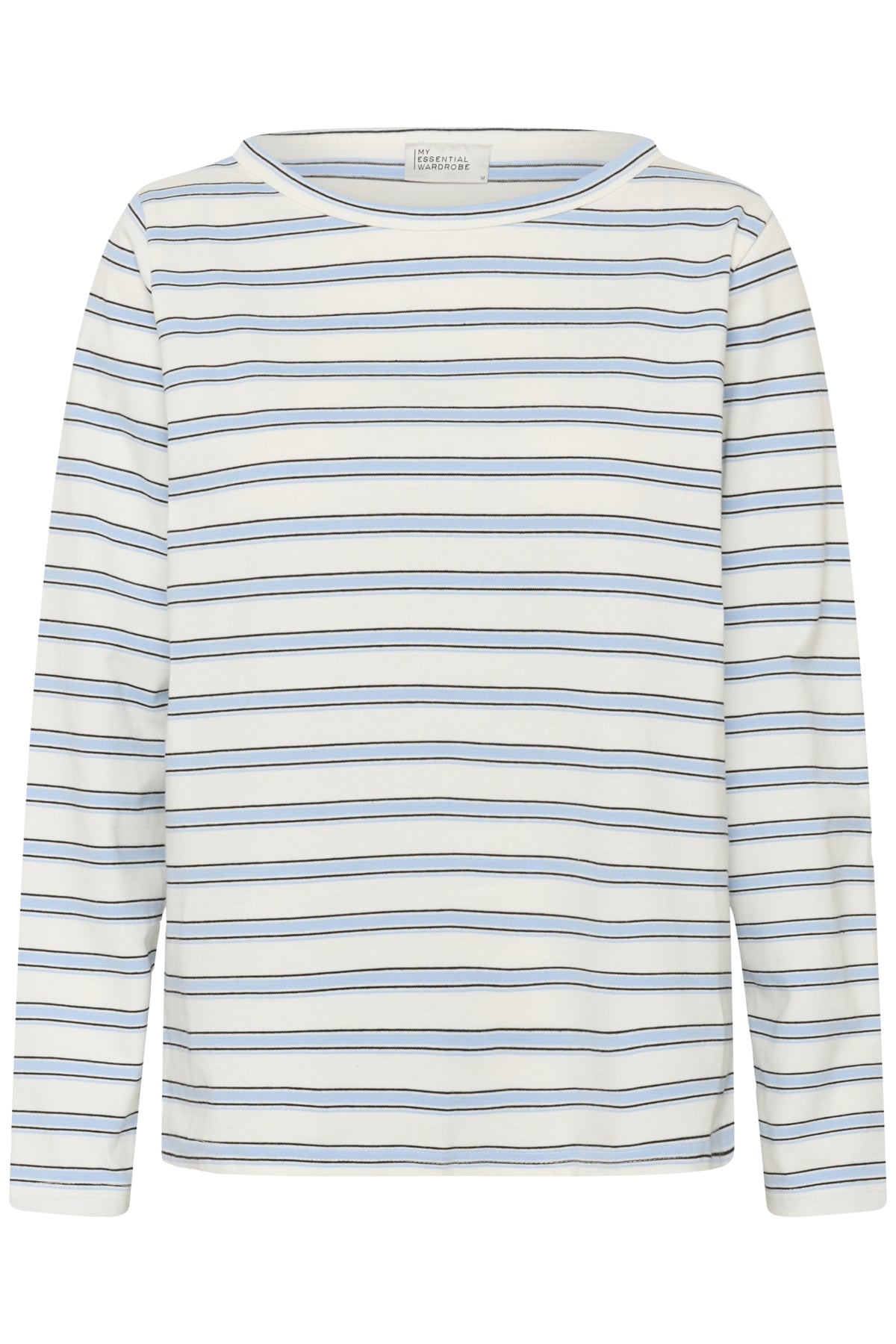 MWAsla Boatneck Blouse Snow White Striped - 108453 - 10705475