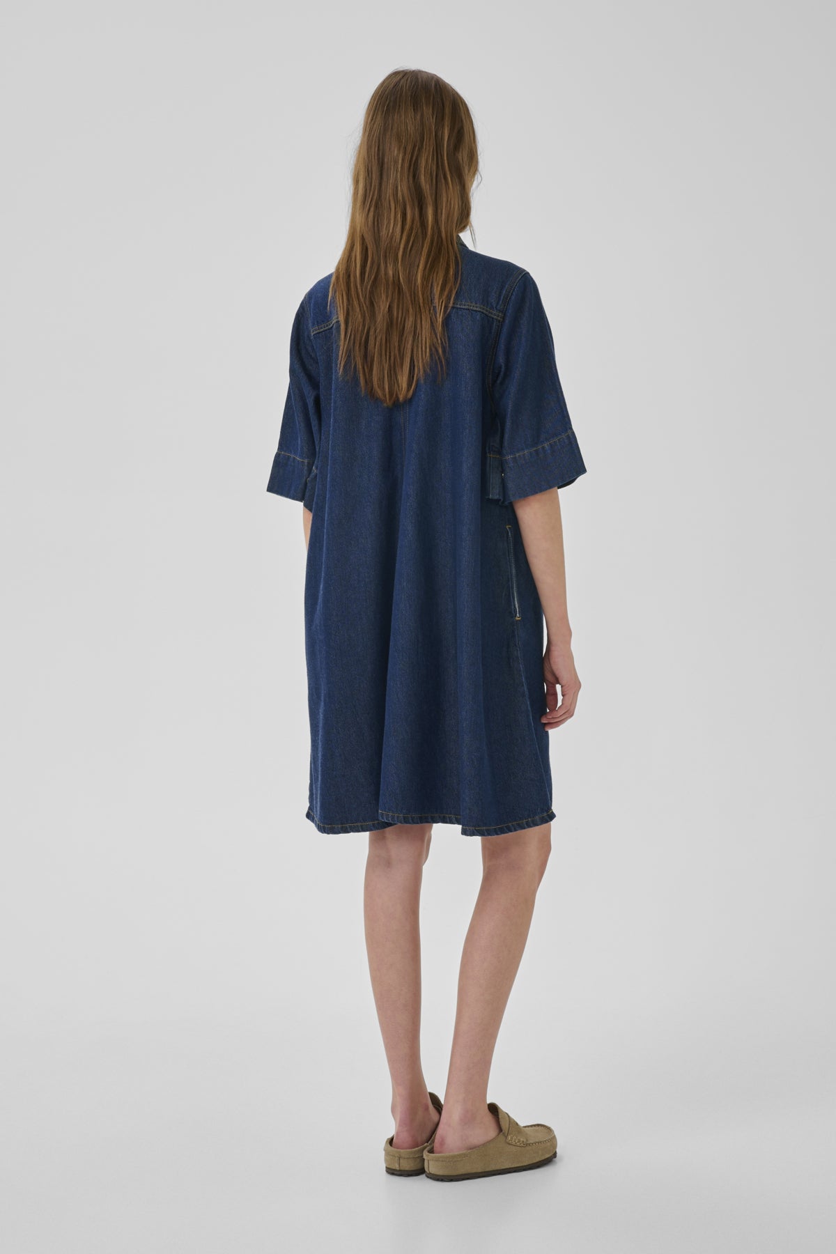 MWMalo 181 Short ZipDress Dark Blue Un-Wash - 100067 - 10705477