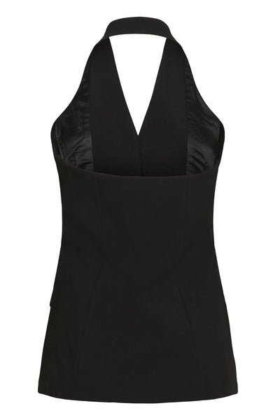 MWMilan Halterneck Vest Black - 100031 - 10705488 Thumbnail